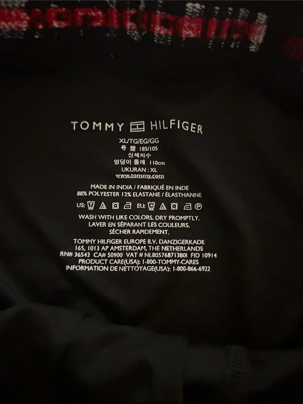 Tommy Hilfiger Black Briefs with Subtle Branded Waistband